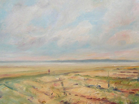 The Shore, Oil on board by Haydn Gear